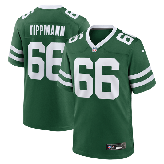 Joe Tippmann New York Jets Nike Team Game Jersey - Legacy Green