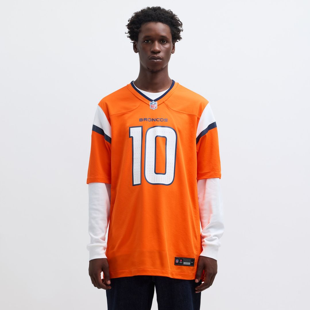 Bo Nix Denver Broncos Nike Alternate Game Jersey -  Navy