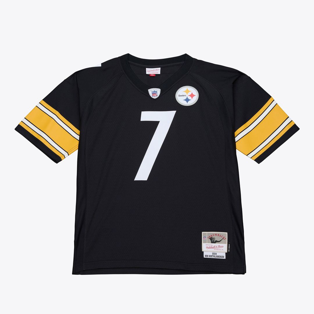 Ben Roethlisberger Pittsburgh Steelers Mitchell & Ness 2004 Legacy Throwback Replica Jersey - Black
