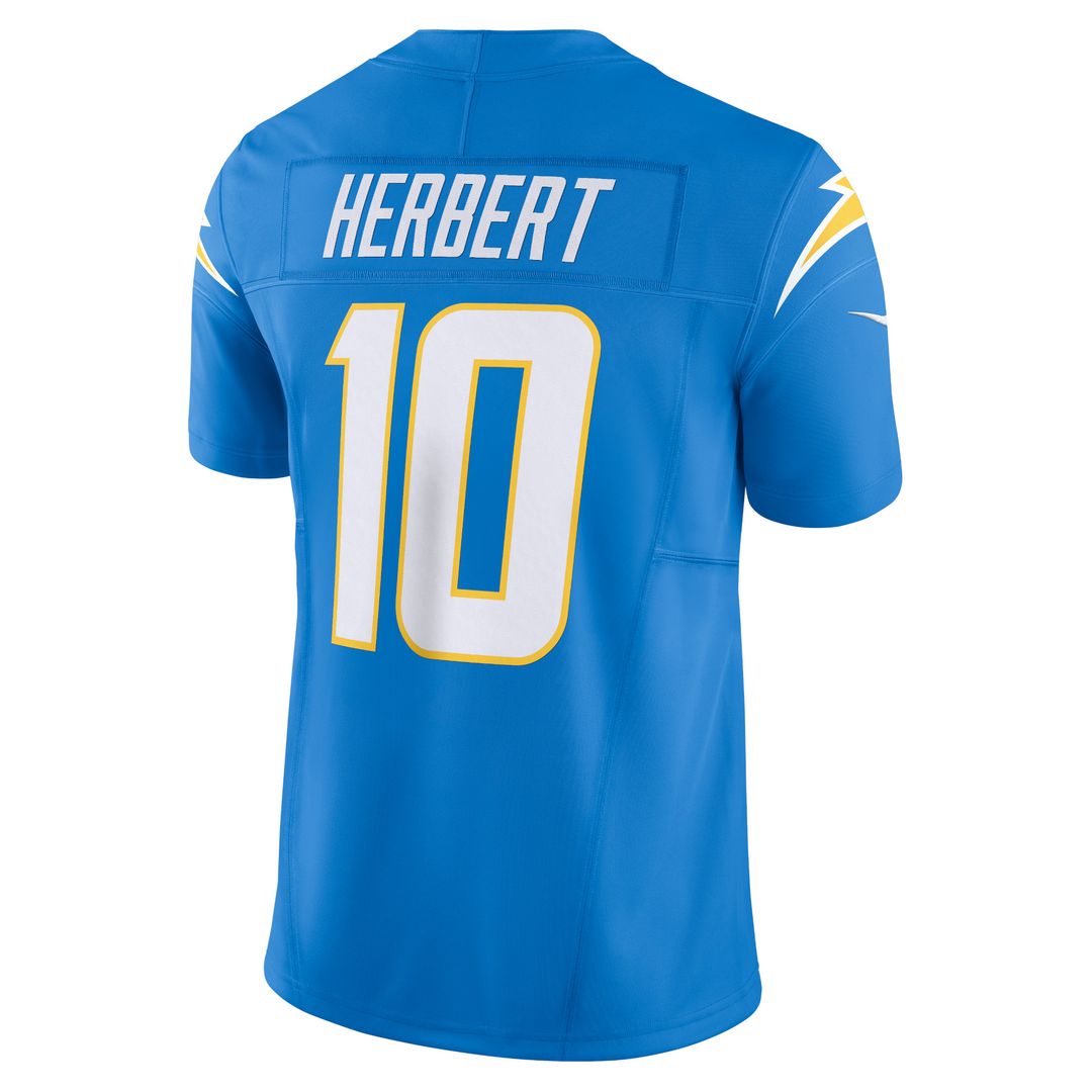 Justin Herbert Los Angeles Chargers Nike Alternate Charger Power Vapor F.U.S.E. Limited Jersey - Gold