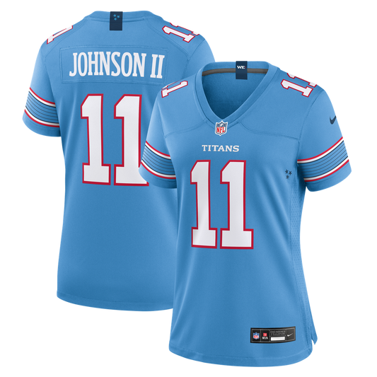 Jermaine Johnson II Tennessee Titans Nike Women's Team Game Jersey -  Light Blue