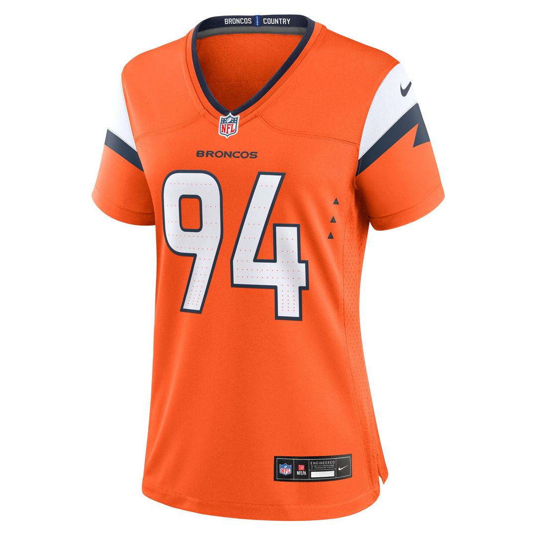 Jordan Jackson Denver Broncos Nike Women's Team Game Jersey -  Orange