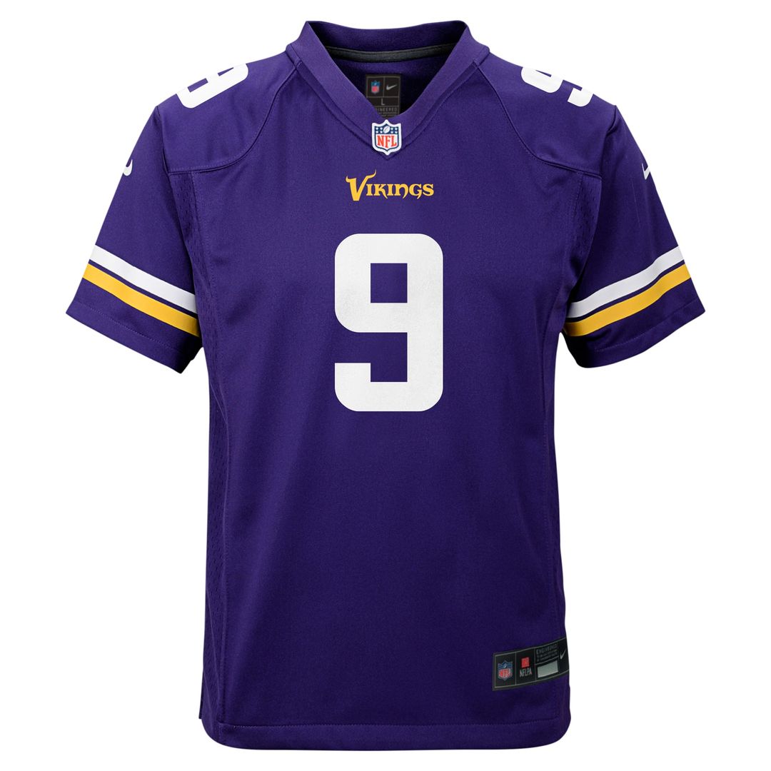 J.J. McCarthy Minnesota Vikings Nike Youth Game Jersey - Purple