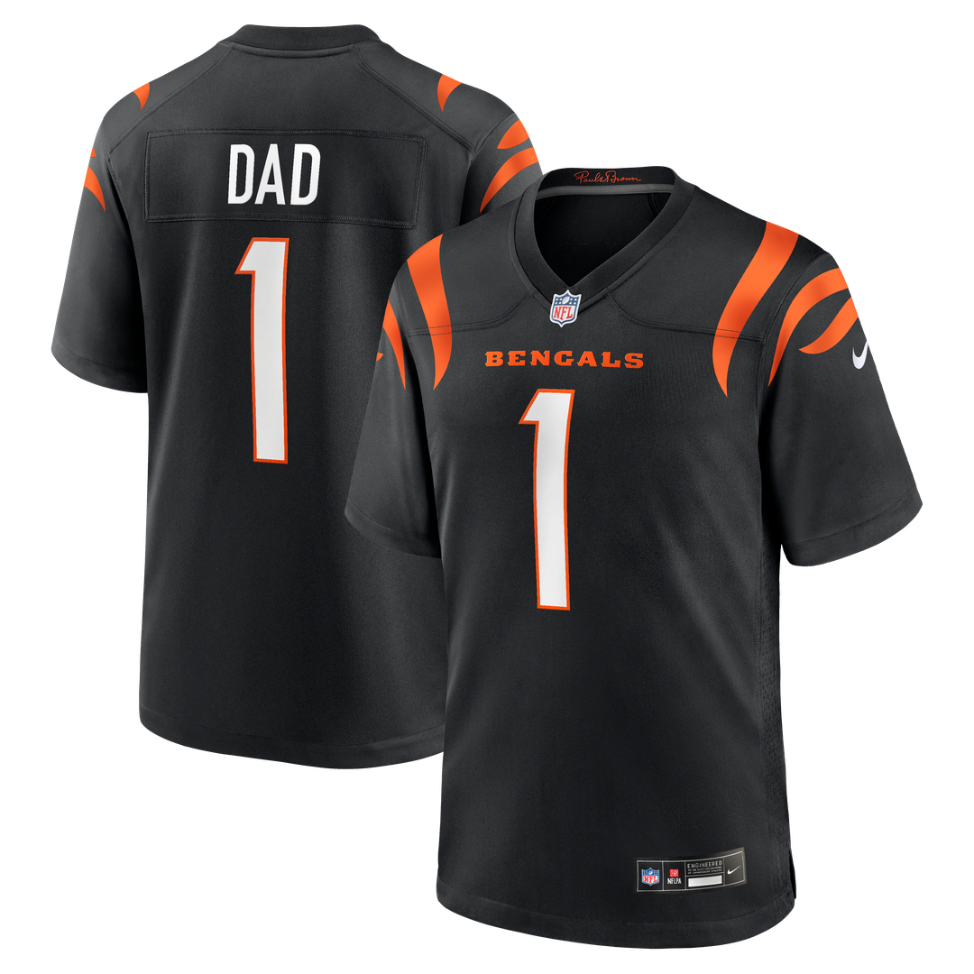 Number 1 Dad Cincinnati Bengals Nike Game Jersey - Black
