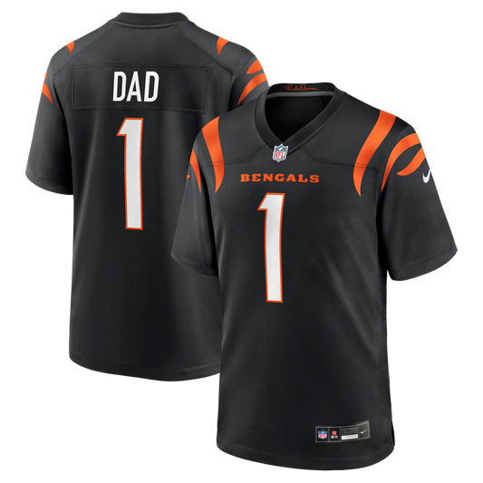 Number 1 Dad Cincinnati Bengals Nike Game Jersey - Black