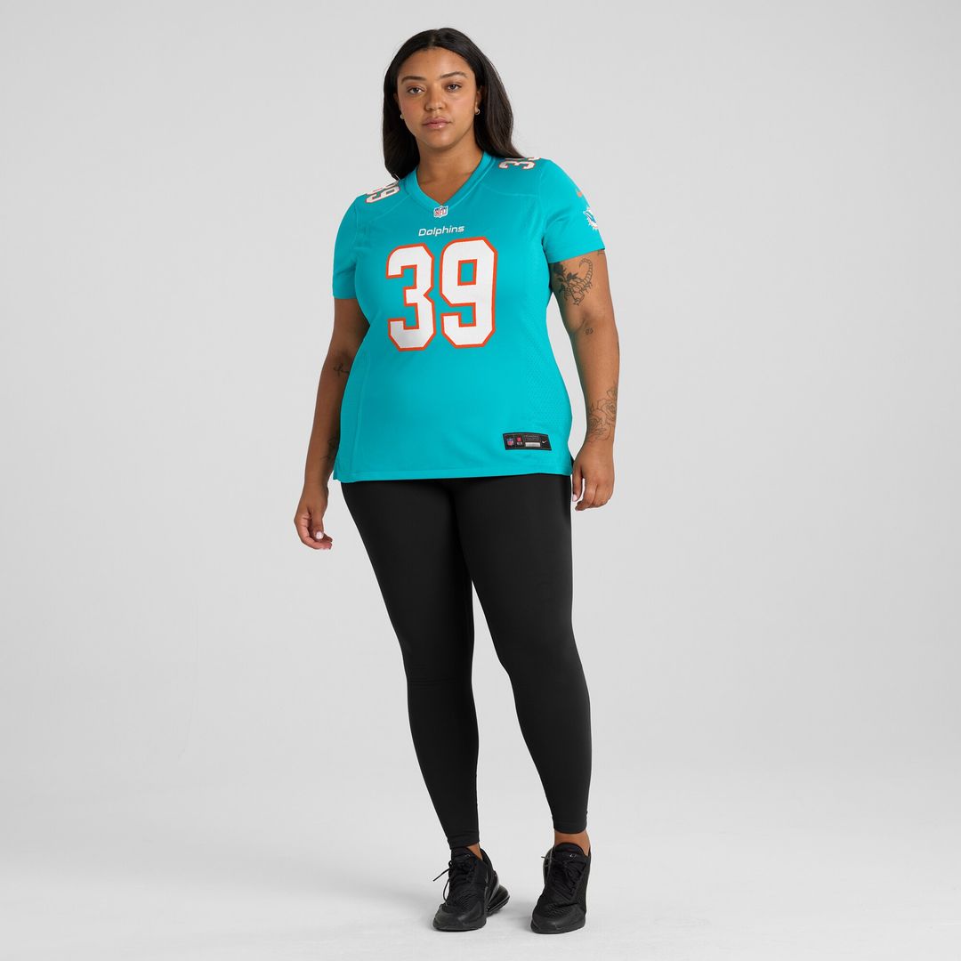 Larry Csonka Miami Dolphins Nike Women's Game Retired Player Jersey - Aqua
