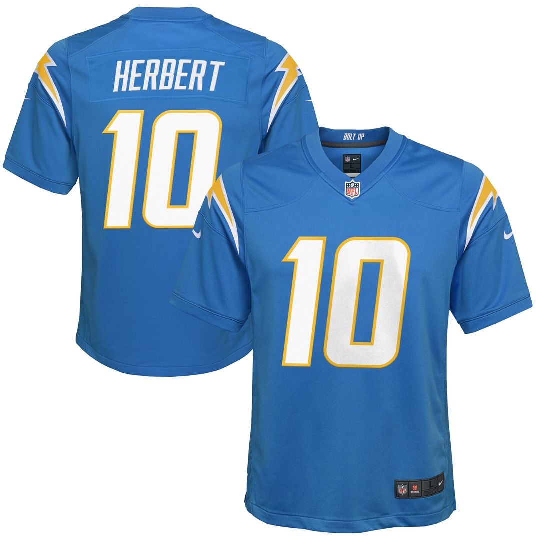 Justin Herbert Los Angeles Chargers Nike Youth Game Jersey - Navy