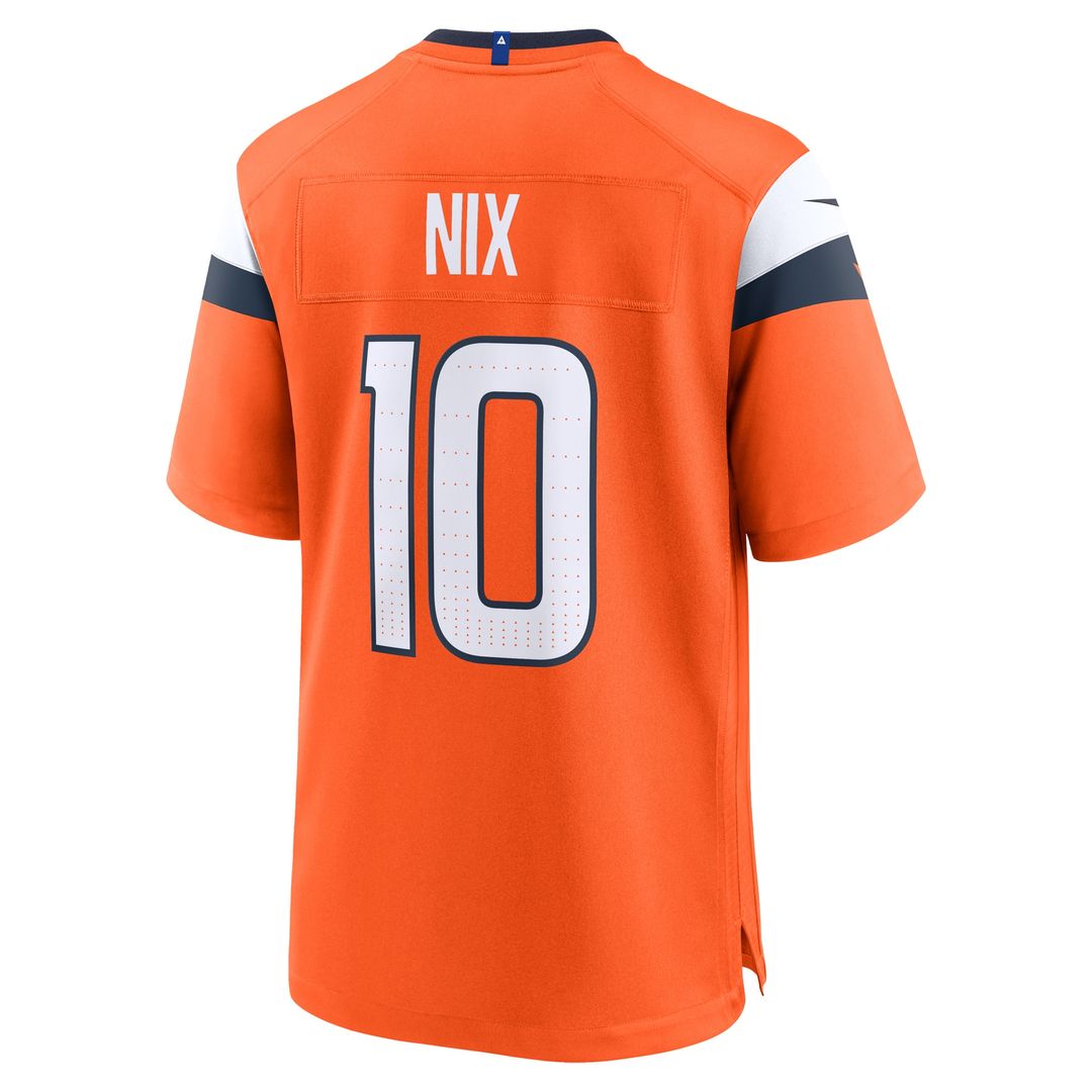 Bo Nix Denver Broncos Nike Alternate Game Jersey -  Navy