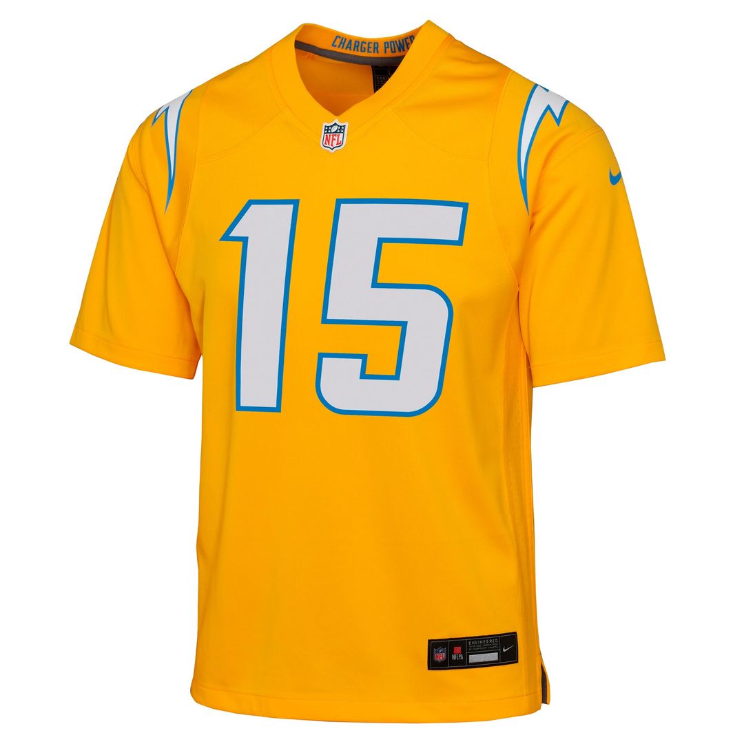 Ladd McConkey Los Angeles Chargers Nike Youth Alternate Charger Power Game Player Jersey - Gold