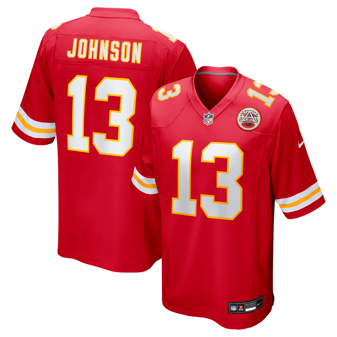 Nazeeh Johnson Kansas City Chiefs Nike Game Player Jersey - Red