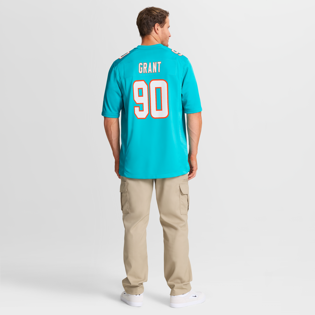 Kenneth Grant Miami Dolphins Nike Team Game Jersey - Aqua