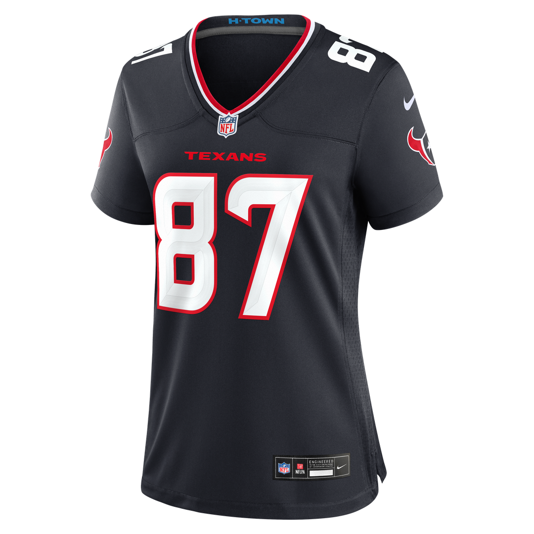 Foster Moreau Houston Texans Nike Women's Team Game Jersey -  Navy