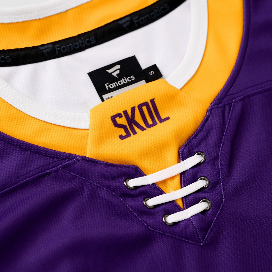 Justin Jefferson Minnesota Vikings Fanatics Hockey Jersey - Purple
