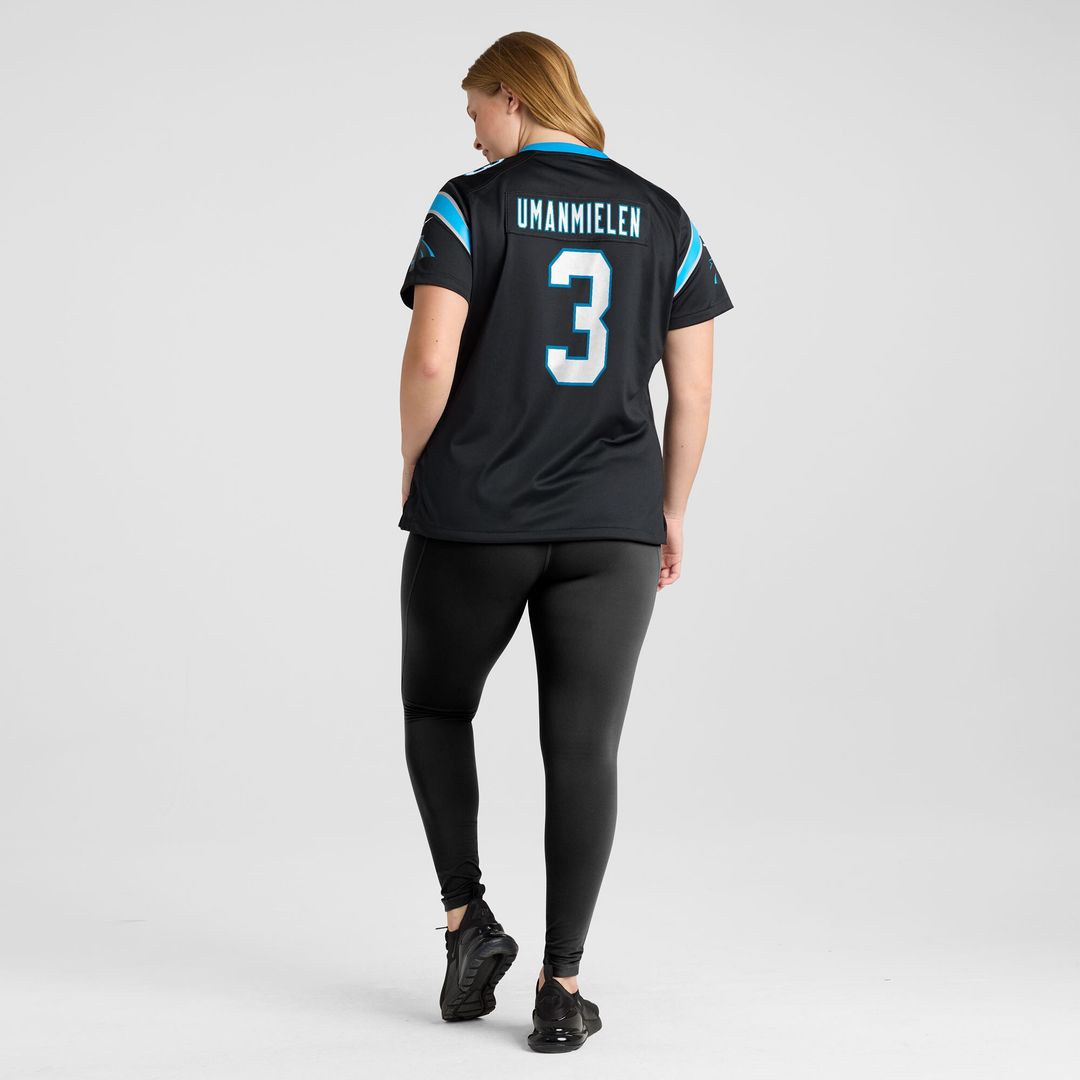 Princely Umanmielen Carolina Panthers Nike Women's Team Game Jersey -  Black