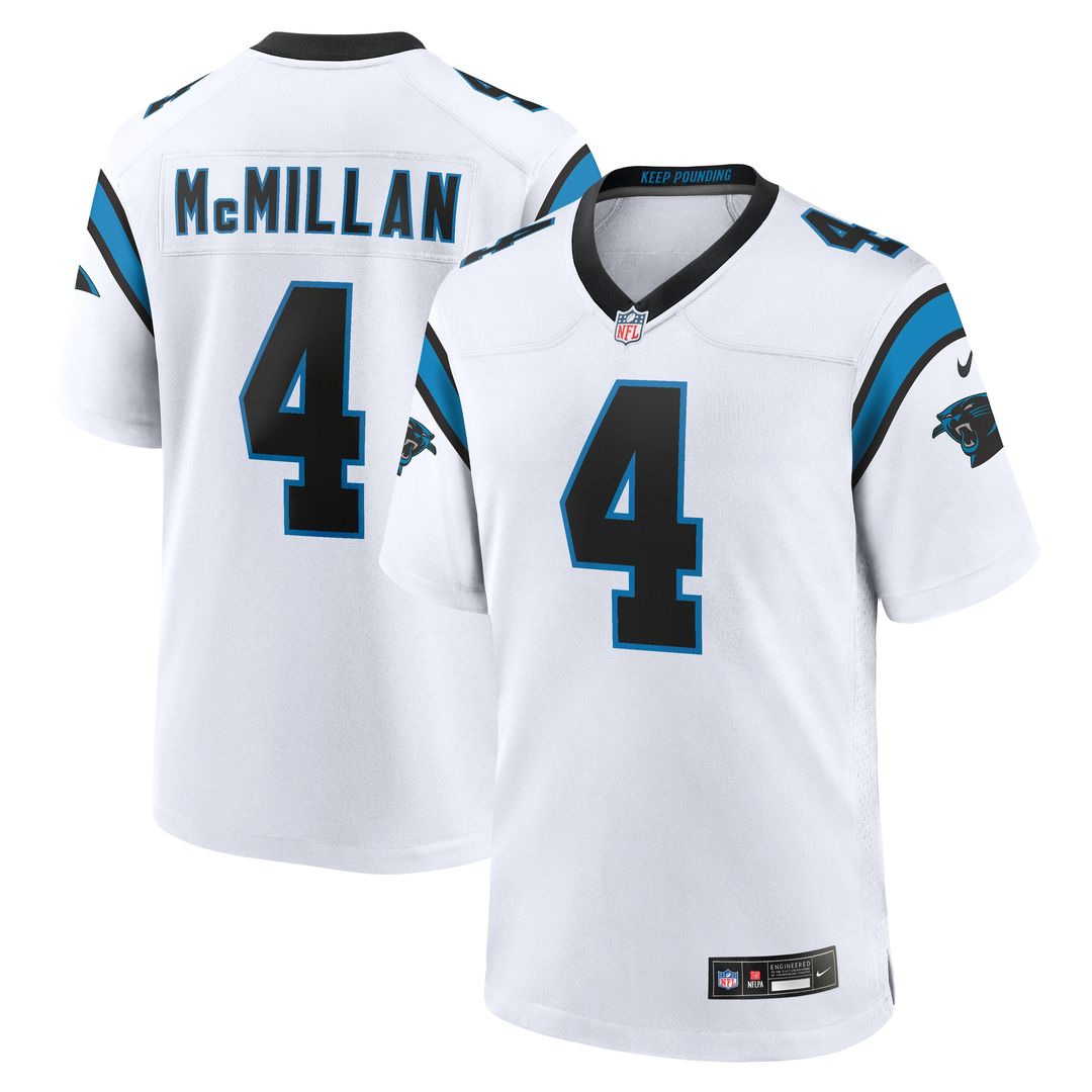 Tetairoa McMillan Carolina Panthers Nike Team Game Jersey - Black