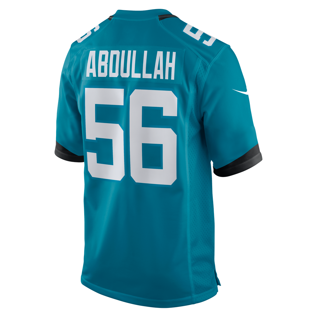 Yasir Abdullah Jacksonville Jaguars Nike Team Game Jersey -  Teal