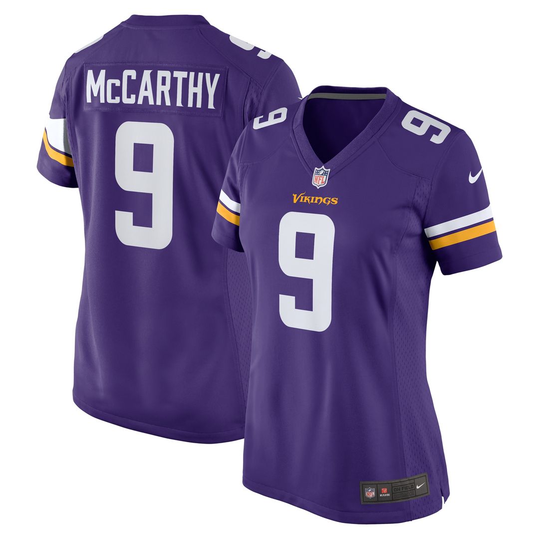 J.J. McCarthy Minnesota Vikings Nike Women's Alternate Game Player Jersey - White
