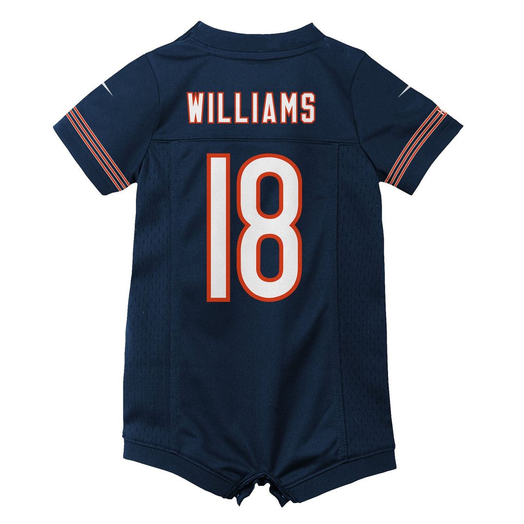 Caleb Williams Chicago Bears Nike Newborn & Infant Game Romper Jersey - Navy