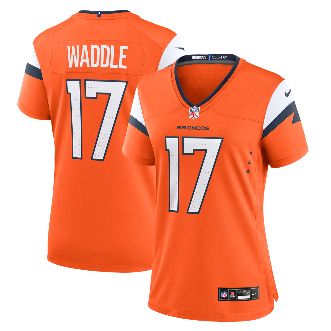 Jaylen Waddle Denver Broncos Nike Women's Game Jersey - Orange