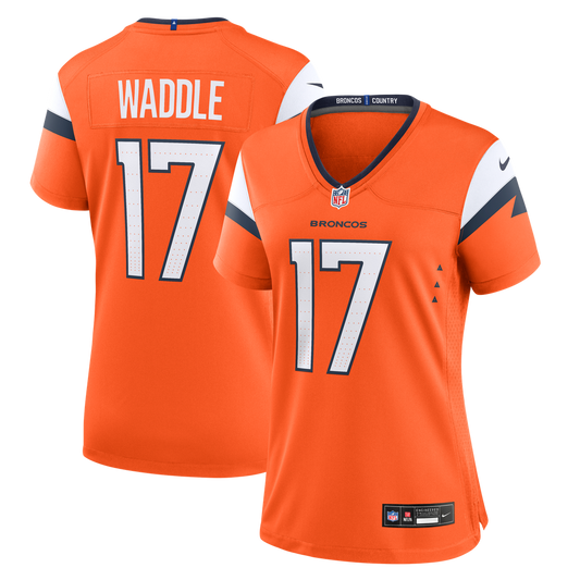 Jaylen Waddle Denver Broncos Nike Women's Game Jersey - Orange