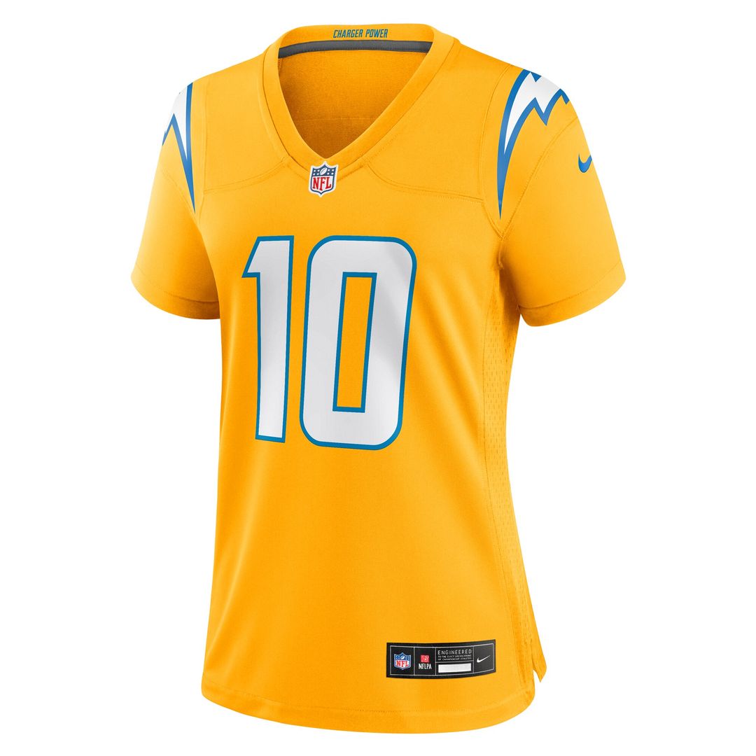 Justin Herbert Los Angeles Chargers Nike Women's Alternate Super Chargers Game Jersey - Navy