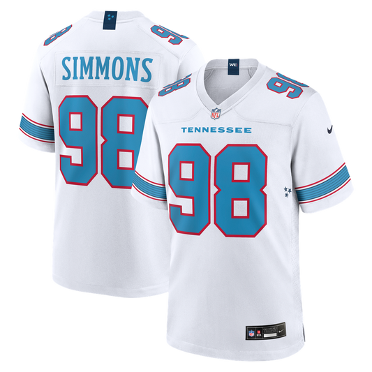 Jeffery Simmons Tennessee Titans Nike Game Jersey - White