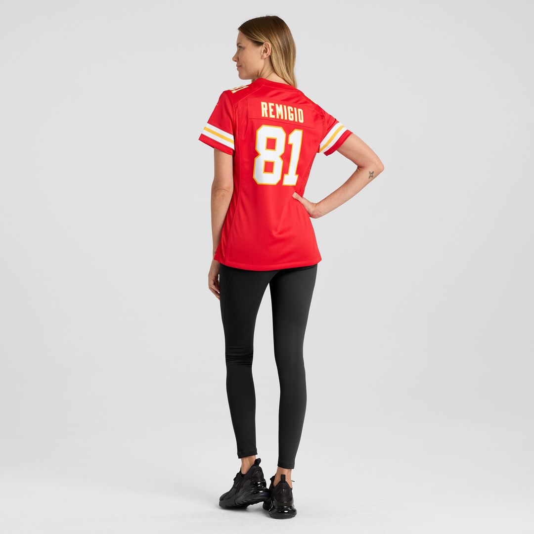 Nikko Remigio Kansas City Chiefs Nike Women's Team Game Jersey -  Red