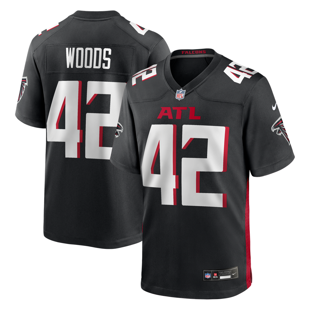 Josh Woods Atlanta Falcons Nike Team Game Jersey -  Black