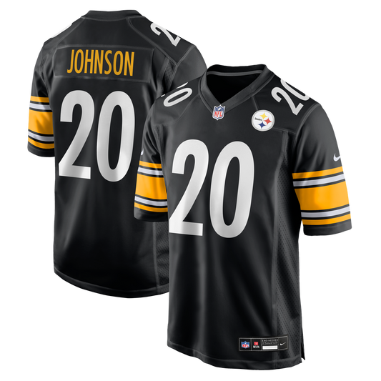 Kaleb Johnson Pittsburgh Steelers Nike Team Game Jersey -  Black