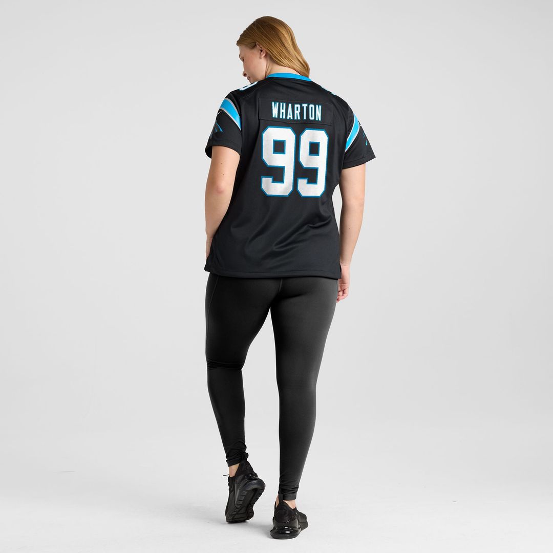 Tershawn Wharton Carolina Panthers Nike Women's Team Game Jersey -  Black