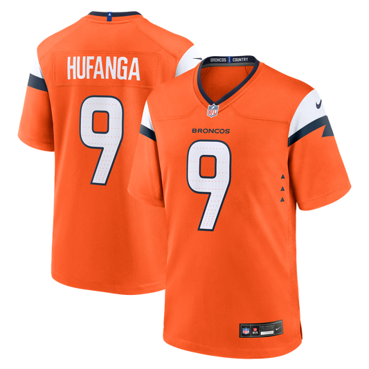 Talanoa Hufanga Denver Broncos Nike Team Game Jersey -  Orange