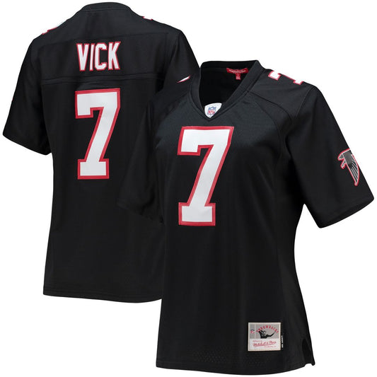 Michael Vick Atlanta Falcons Mitchell & Ness Women's Legacy Replica Player Jersey - Black
