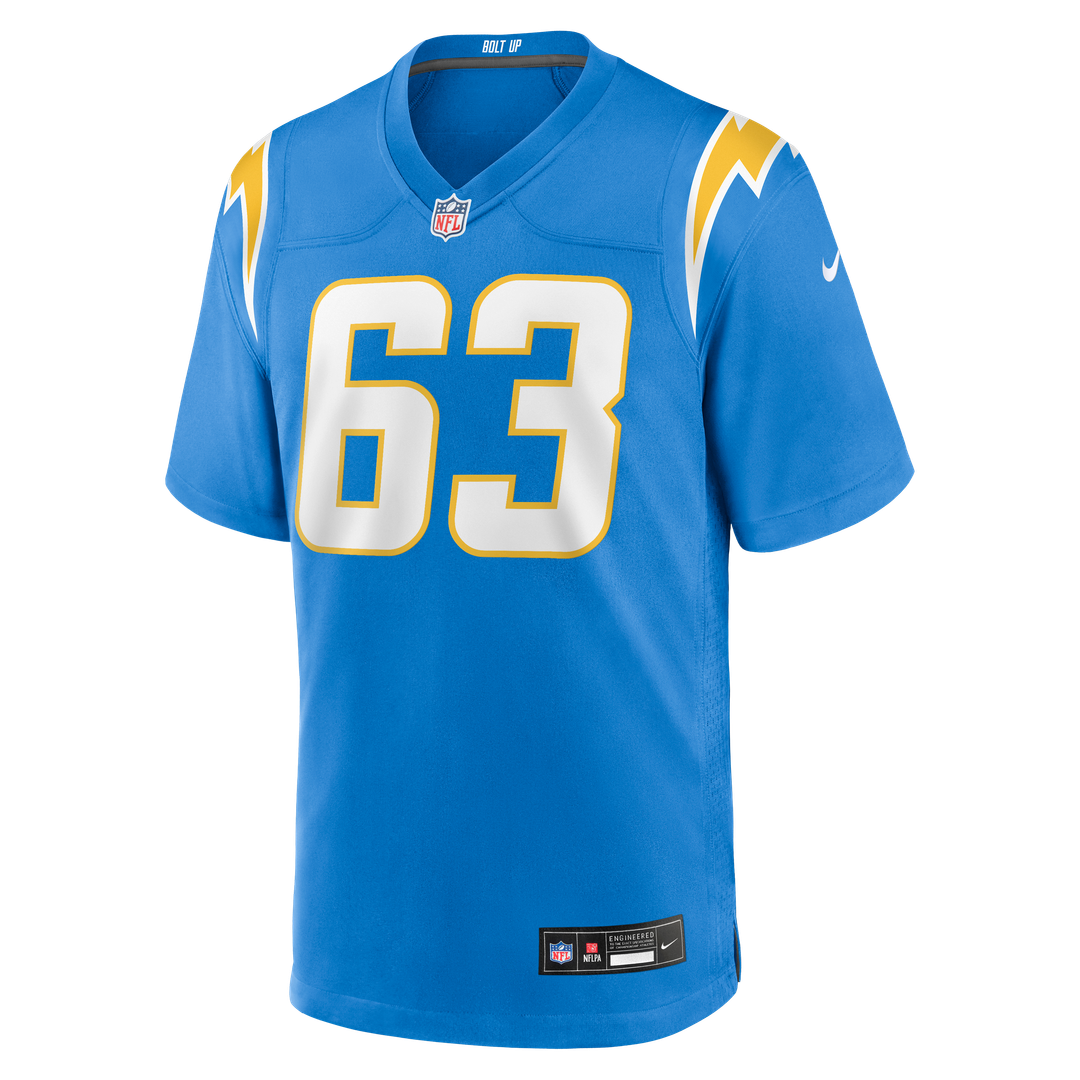 Tyler Biadasz Los Angeles Chargers Nike Team Game Jersey -  Powder Blue