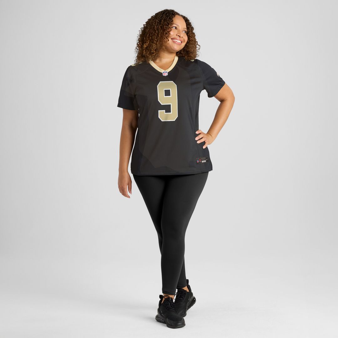 Drew Brees New Orleans Saints Nike Women's Team Game Jersey -  Black