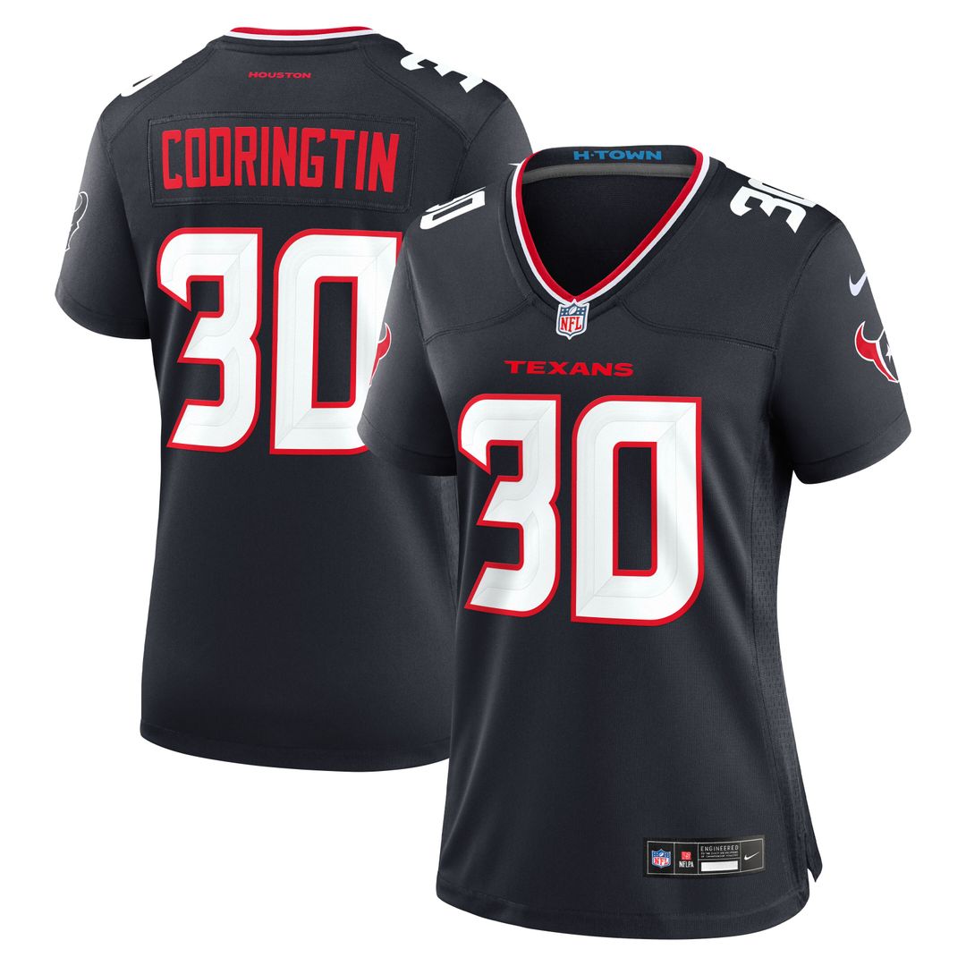 Brandon Codrington Houston Texans Nike Women's Team Game Jersey -  Navy
