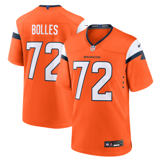 Garett Bolles Denver Broncos Nike Team Game Jersey -  Orange
