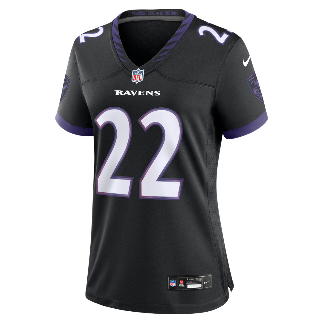 Derrick Henry Baltimore Ravens Nike Women's Alternate Game Jersey - Black
