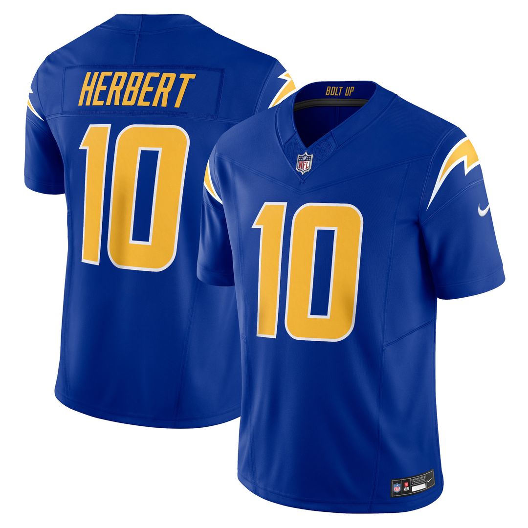 Justin Herbert Los Angeles Chargers Nike Vapor F.U.S.E. Limited Jersey - Powder Blue