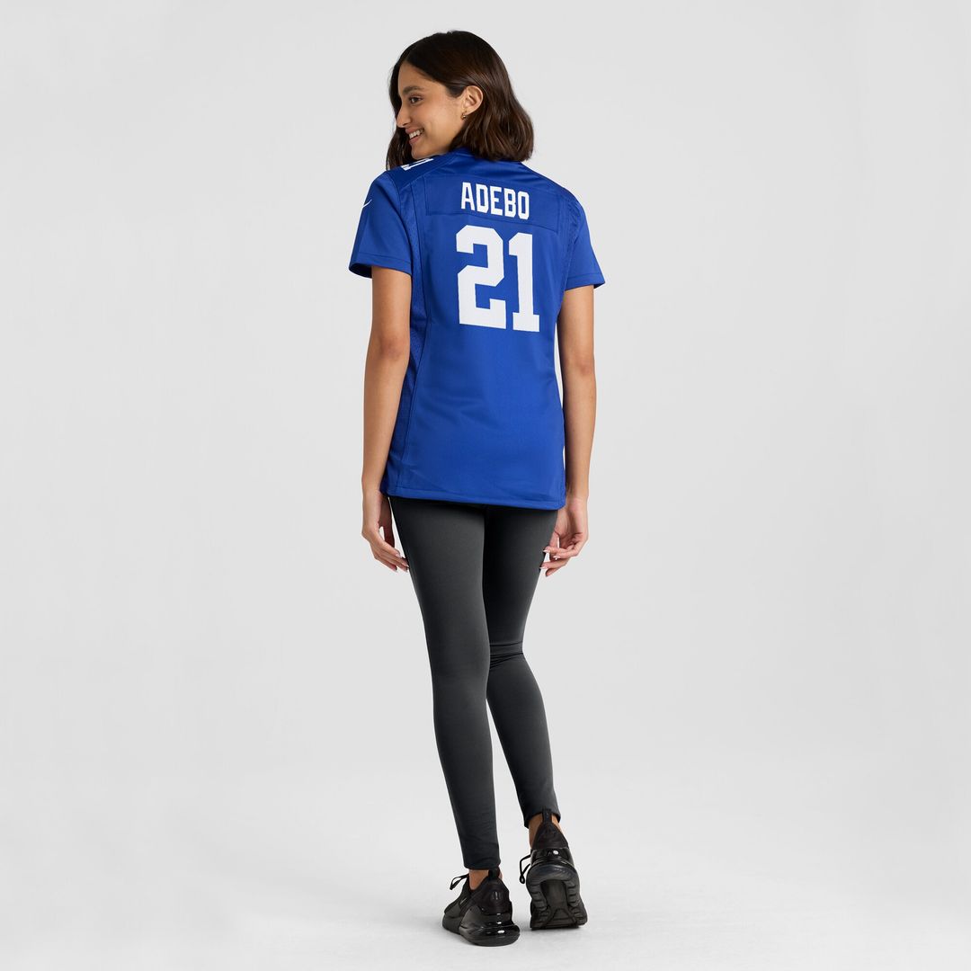 Paulson Adebo New York Giants Nike Women's Team Game Jersey -  Royal