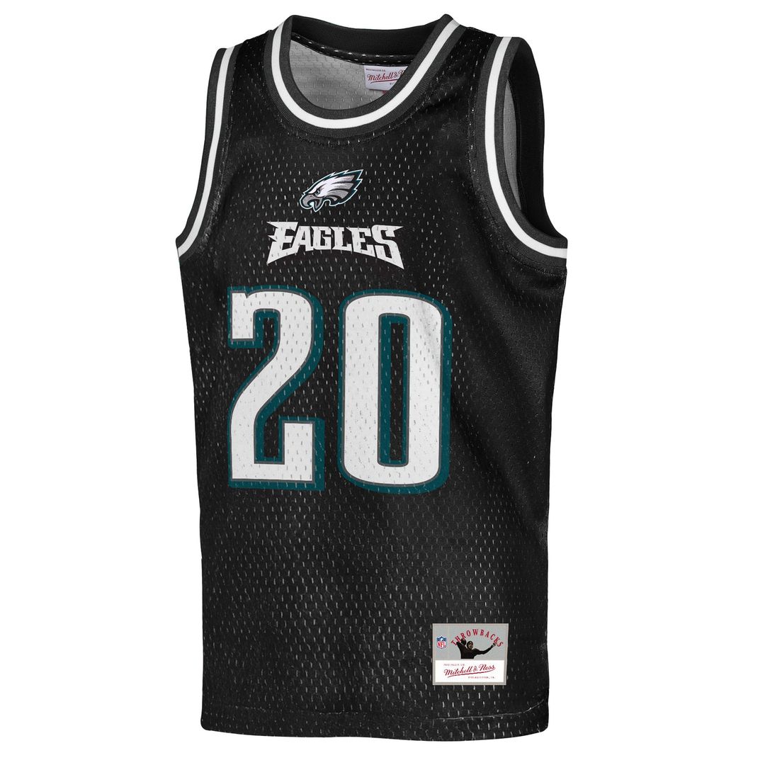 Brian Dawkins Philadelphia Eagles Mitchell & Ness Youth Retired Player NFL Basketball Fashion Jersey - Black