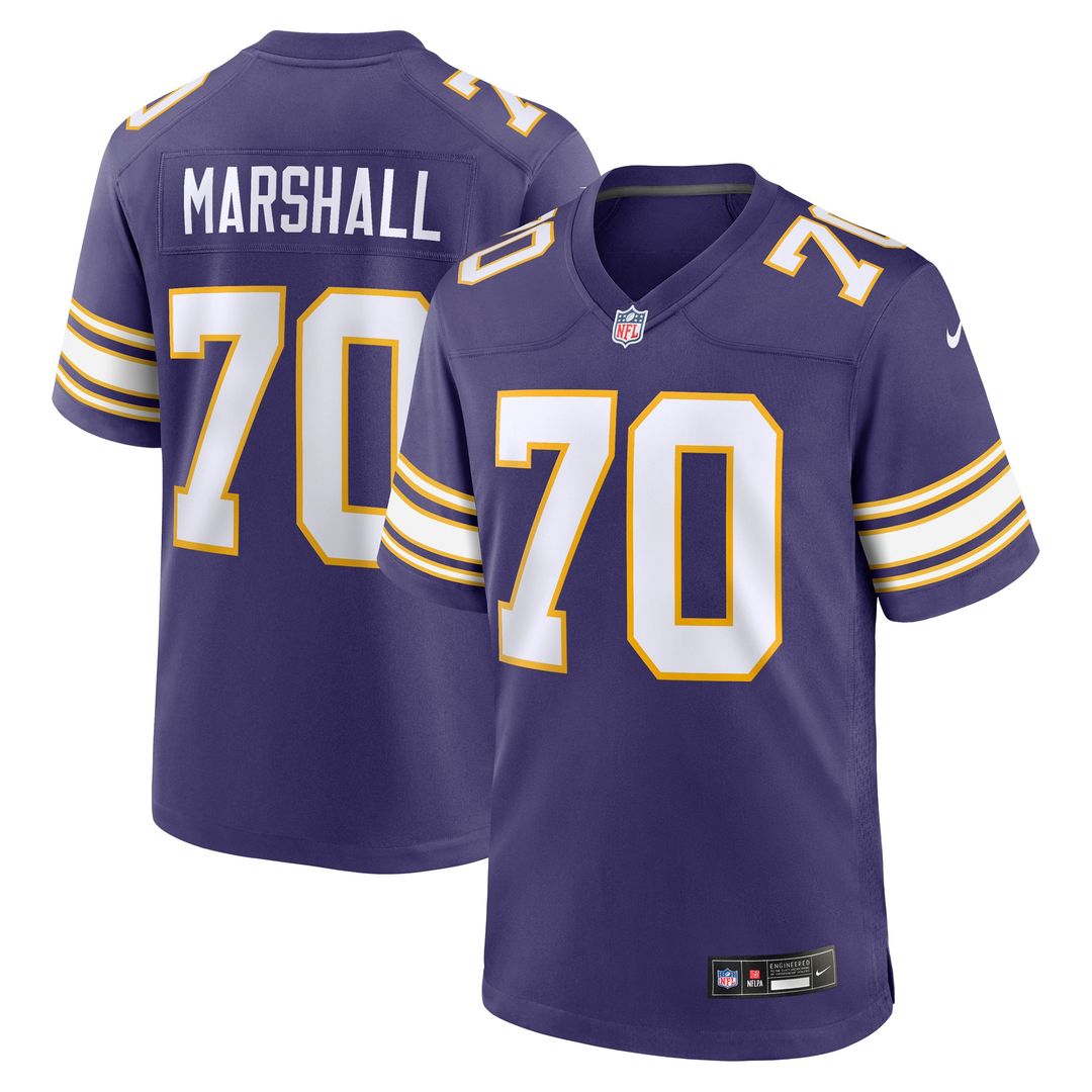 Jim Marshall Minnesota Vikings Nike Retired Player Alternate Game Jersey - Purple