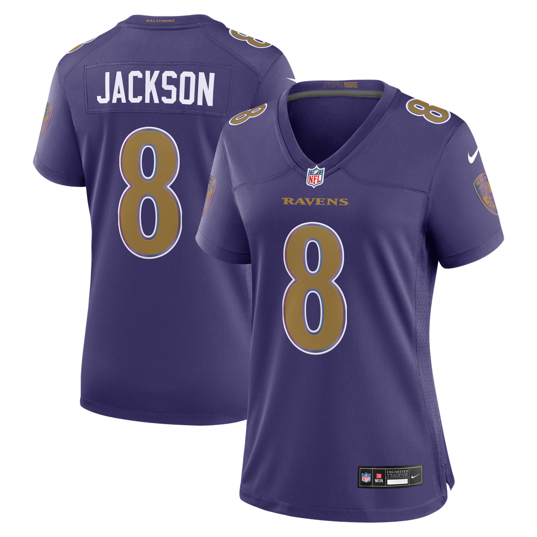 Lamar Jackson Baltimore Ravens Nike Women's Alternate Game Jersey - Black