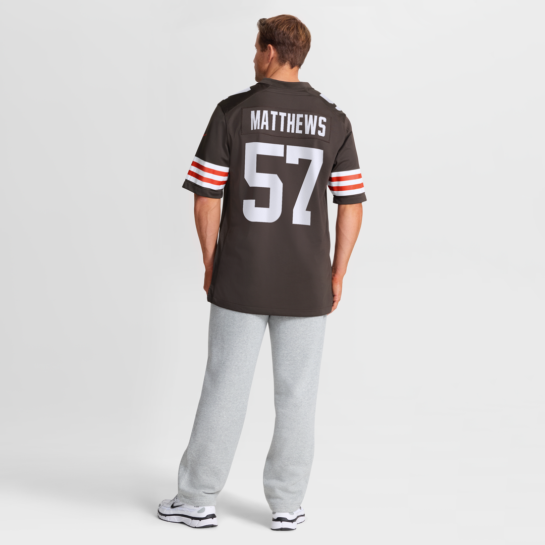 Clay Matthews Cleveland Browns Nike Game Retired Player Jersey - Brown