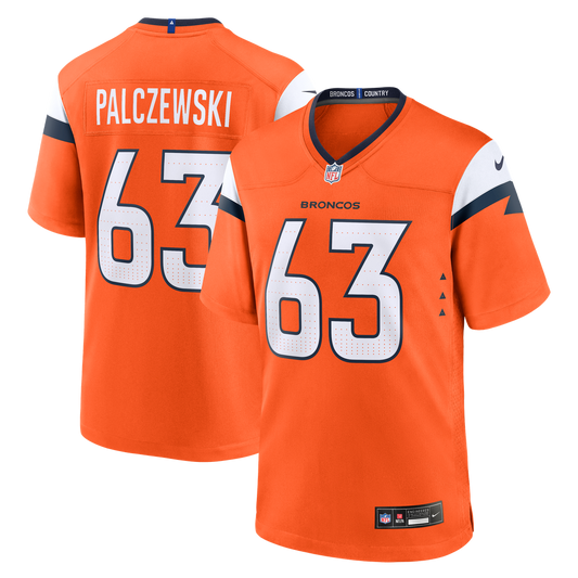 Alex Palczewski Denver Broncos Nike Team Game Jersey -  Orange