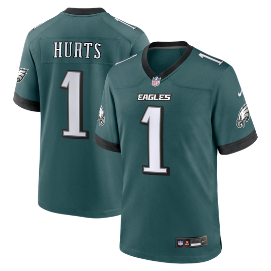 Jalen Hurts Philadelphia Eagles Nike Team Game Jersey -  Midnight Green