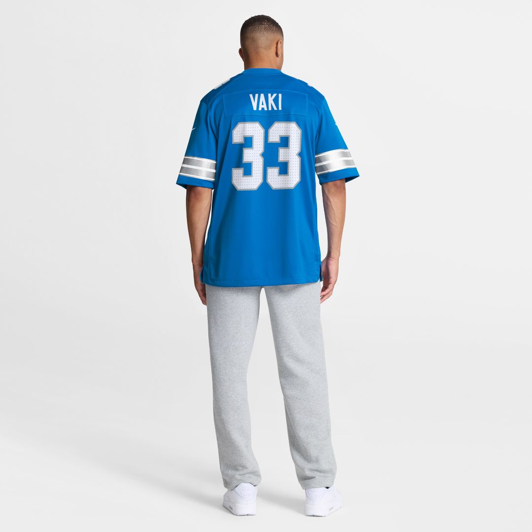 Sione Vaki Detroit Lions Nike Team Game Jersey -  Blue