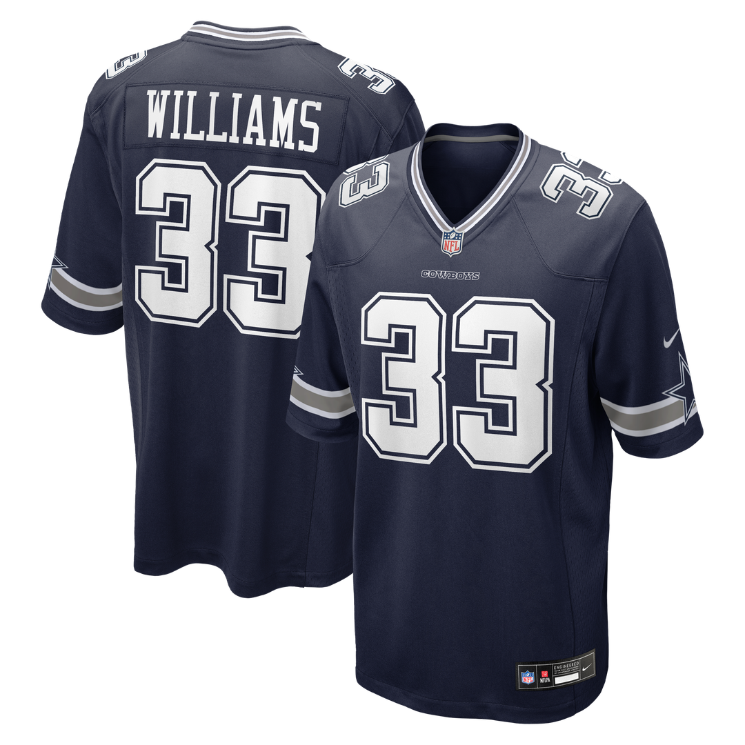 Javonte Williams Dallas Cowboys Nike Team Game Jersey - Navy