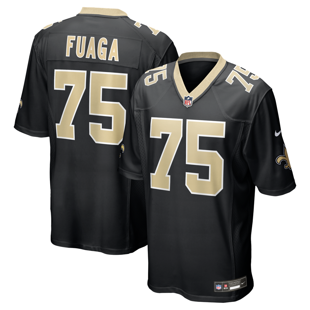 Taliese Fuaga New Orleans Saints Nike  Player Game Jersey - Black