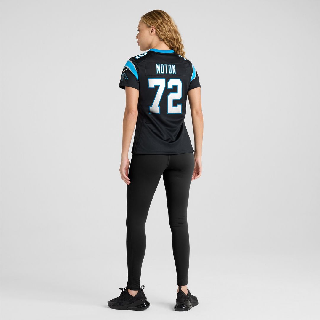 Taylor Moton Carolina Panthers Nike Women's Team Game Jersey - Black