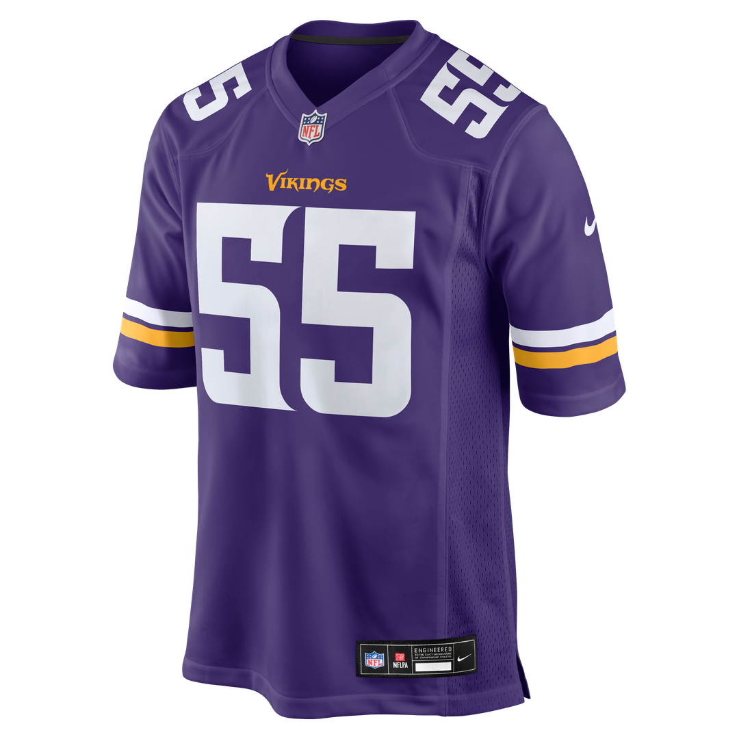 Eric Wilson Minnesota Vikings Nike Team Game Jersey -  Purple
